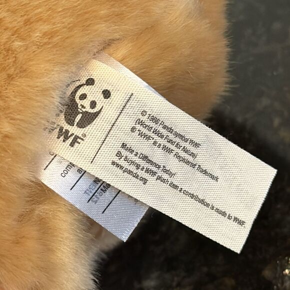 Vintage 1986 bon ton toys plush lion WWF stuffed animal. Size 8” - Picture 7 of 8